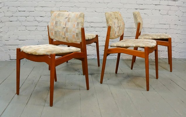 Dining Chairs by Erik Buch for Ørum Møbelfabrik, 1960s, Set of 4-QFD-550200