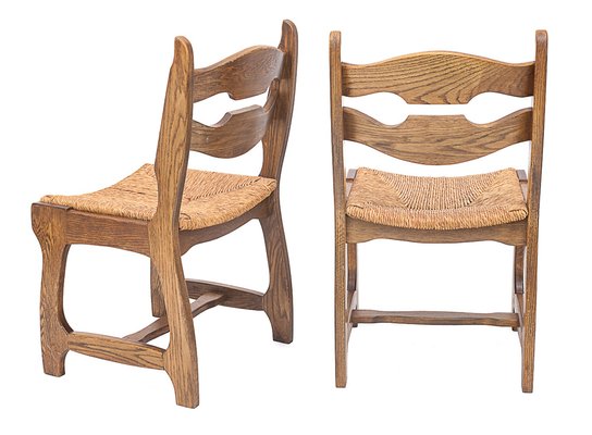 Dining Chairs by Guillerme Et Chambron, 1950s, Set of 6-JCN-1806797