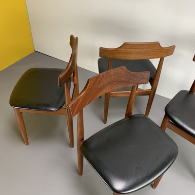 Dining Chairs by Hans Olsen for Frem Røjle, Denmark, 1960s, Set of 4-VQG-954545