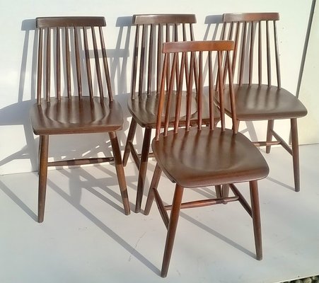 Dining Chairs by Ilmari Tapiovaara for Edsby Verken, 1960s, Set of 4-EI-353383