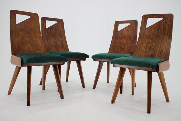 Dining Chairs by J. Kroha for Grand Hotel, Czechoslovakia, 1930s, Set of 4-TZ-1185421