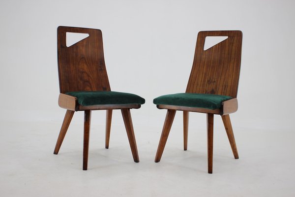 Dining Chairs by J. Kroha for Grand Hotel, Czechoslovakia, 1930s, Set of 4-TZ-1185421