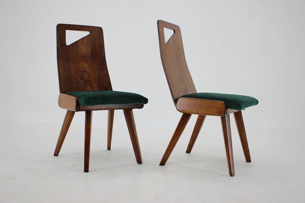 Dining Chairs by J. Kroha for Grand Hotel, Czechoslovakia, 1930s, Set of 4-TZ-1185421