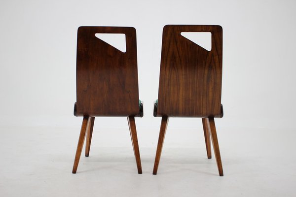 Dining Chairs by J. Kroha for Grand Hotel, Czechoslovakia, 1930s, Set of 4-TZ-1185421