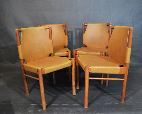 Dining Chairs by Janez Lajovic for Hotel Prisank and Ski Resort Kranjska Gora, 1962, Set of 4-ZKR-2023739