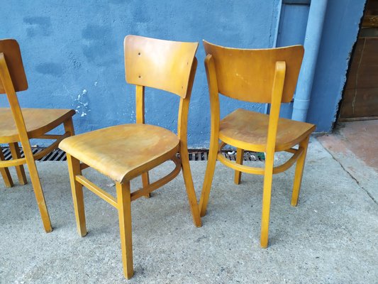 Dining Chairs by Michael Thonet for Thonet, 1950s, Set of 4-EAD-604178