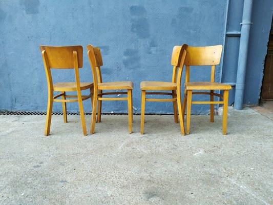 Dining Chairs by Michael Thonet for Thonet, 1950s, Set of 4-EAD-604178