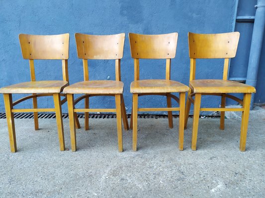 Dining Chairs by Michael Thonet for Thonet, 1950s, Set of 4-EAD-604178