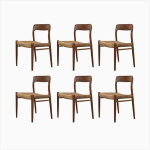 Dining Chairs by Niels Otto (N. O.) Møller, Set of 6-OKG-1788134