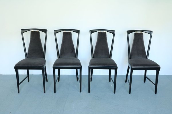 Dining Chairs by Osvaldo Borsani for Atelier Borsani Varedo, 1940s, Set of 4-SXX-693031