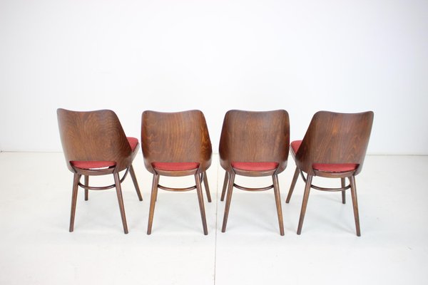 Dining Chairs by Oswald Haerdtl from Thonet, Czechoslovakia, 1960s, Set of 4-TZ-1431427