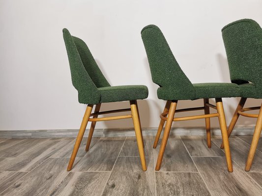 Dining Chairs by Radomir Hoffman for Ton, 1950s, Set of 4-QJA-1729649