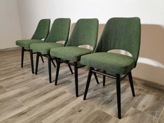 Dining Chairs by Radomir Hoffman for Ton, 1950s, Set of 4-QJA-1730484