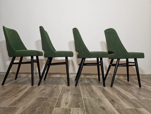 Dining Chairs by Radomir Hoffman for Ton, 1950s, Set of 4-QJA-1730484