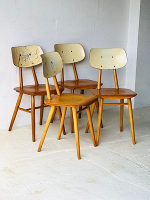 Dining Chairs by Ton, 1960s, Set of 4-ALG-2017556