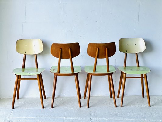 Dining Chairs by Ton, 1960s, Set of 4-ALG-2022441