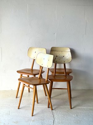 Dining Chairs by Ton, 1960s, Set of 4-ALG-2017556