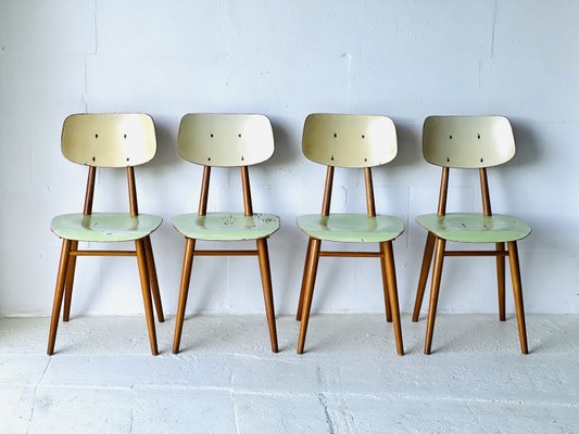 Dining Chairs by Ton, 1960s, Set of 4-ALG-2022441