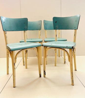 Dining Chairs by Ton, 1960s, Set of 4-ALG-1432045