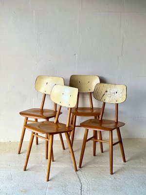 Dining Chairs by Ton, 1960s, Set of 4-ALG-2017556