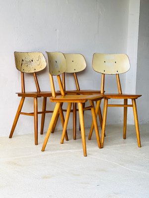 Dining Chairs by Ton, 1960s, Set of 4-ALG-2017556