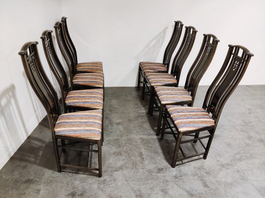 Dining Chairs by Umberto Asnago for Giorgetti, 1980s, Set of 8-IRH-1009760