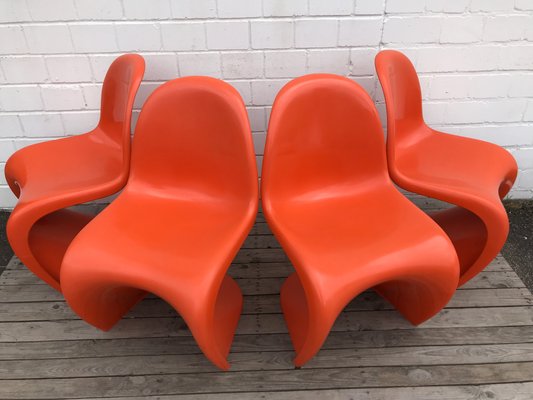 Dining Chairs by Verner Panton for Fehlbaum, 1973, Set of 4-EXJ-618660