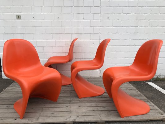 Dining Chairs by Verner Panton for Fehlbaum, 1973, Set of 4-EXJ-618660