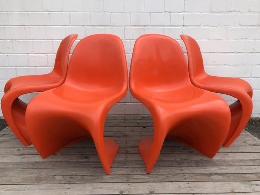 Dining Chairs by Verner Panton for Fehlbaum, 1973, Set of 4-EXJ-618660