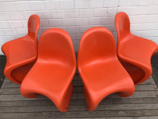 Dining Chairs by Verner Panton for Fehlbaum, 1973, Set of 4-EXJ-618660