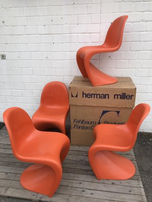 Dining Chairs by Verner Panton for Fehlbaum, 1973, Set of 4-EXJ-618660