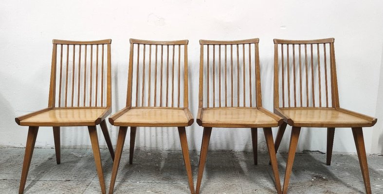 Dining Chairs from Krásná Jizba, Former Czechoslovakia, 1960s, Set of 4-ZWG-1823922