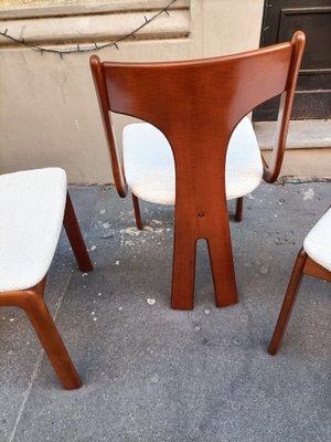 Dining Chairs in Boucle by Carlo Scarpa for Cassina, 1970s, Set of 3-OHK-1738884