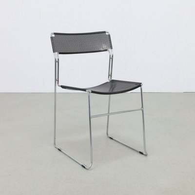 Dining Chairs in Perforated Metal from Arrben, 1980s, Set of 4-RZV-1798091