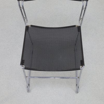 Dining Chairs in Perforated Metal from Arrben, 1980s, Set of 4-RZV-1798091