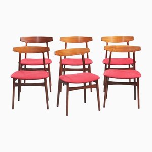 Dining Chairs in Rosewood by Henry Kjaernulf for Bruno Hansen, Set of 6-TR-1380027