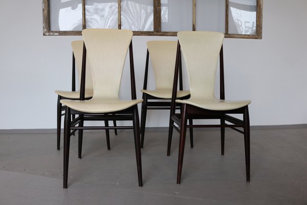 Dining Chairs in Rosewood by Inger Klingenberg for Fristho, 1959, Set of 4-FUP-1320143