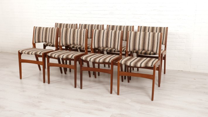 Dining Chairs in Teak by Erik Buch, Set of 8-HPM-2036716