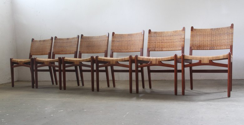 Dining Chairs in Teak Model Ch-31 by Hans J. Wegner for Carl Hansen & Søn, 1967, Set of 6-QNP-2041015