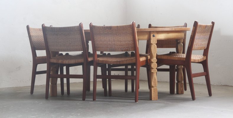 Dining Chairs in Teak Model Ch-31 by Hans J. Wegner for Carl Hansen & Søn, 1967, Set of 6-QNP-2041015