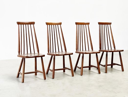 Dining Chairs in the style of George Nakashima, Set of 4-XLH-1783071