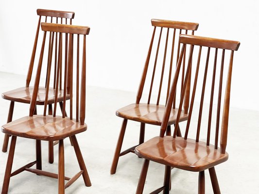 Dining Chairs in the style of George Nakashima, Set of 4-XLH-1783071