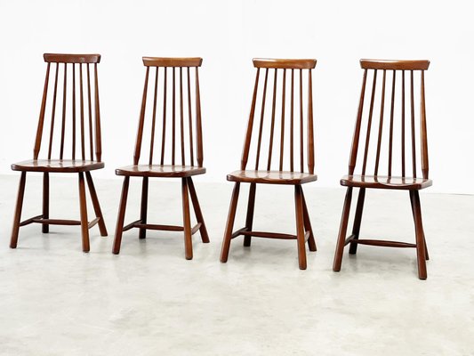 Dining Chairs in the style of George Nakashima, Set of 4-XLH-1783071