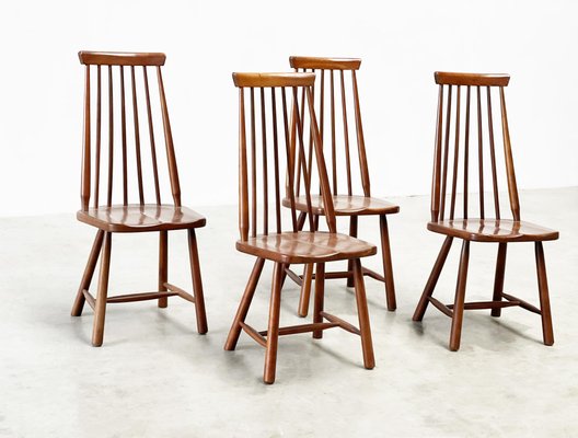 Dining Chairs in the style of George Nakashima, Set of 4-XLH-1783071