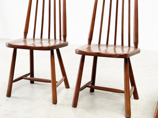 Dining Chairs in the style of George Nakashima, Set of 4-XLH-1783071