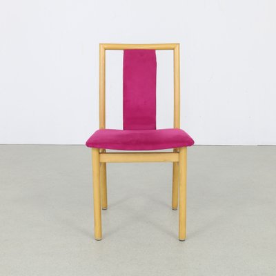 Dining Chairs in Velvet by K. Høffer-Larsen, 1980s, Set of 4-RZV-1720765