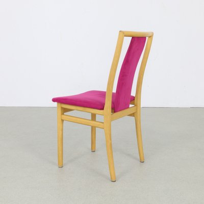 Dining Chairs in Velvet by K. Høffer-Larsen, 1980s, Set of 4-RZV-1720765