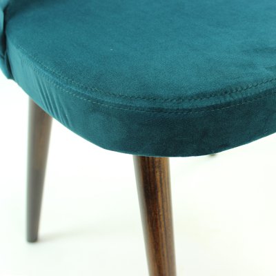 Dining Chairs in Velvet by Oswald Haerdtl for Ton, Czechoslovakia, 1950s, Set of 5-UL-1112643