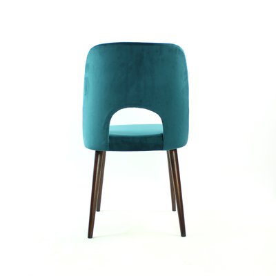 Dining Chairs in Velvet by Oswald Haerdtl for Ton, Czechoslovakia, 1950s, Set of 5-UL-1112643