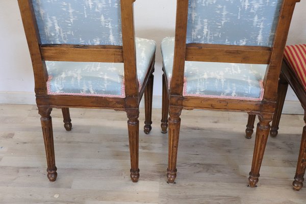 Dining Chairs in Walnut, 18th Century, Set of 4-DCO-1757173